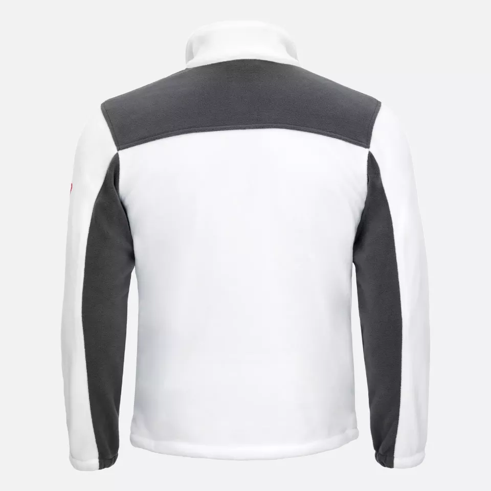 Nitras 7043, MOTION TEX PLUS Fleece Jacket, White, image 2, gallery thumbnail