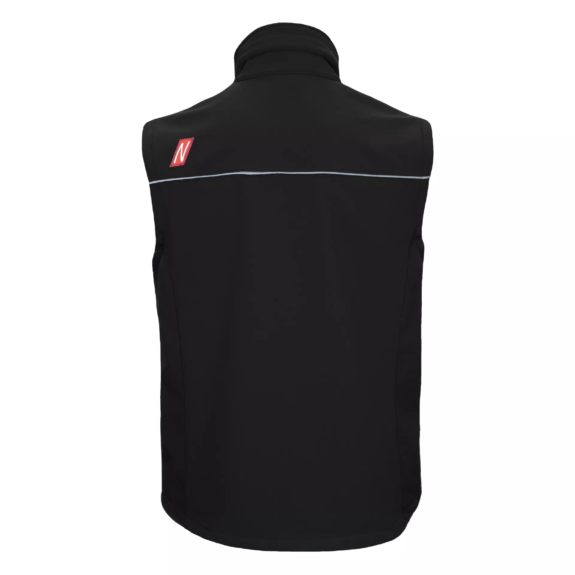 NITRAS 7160, MOTION TEX LIGHT Softshell Waistcoat, Black, image 2