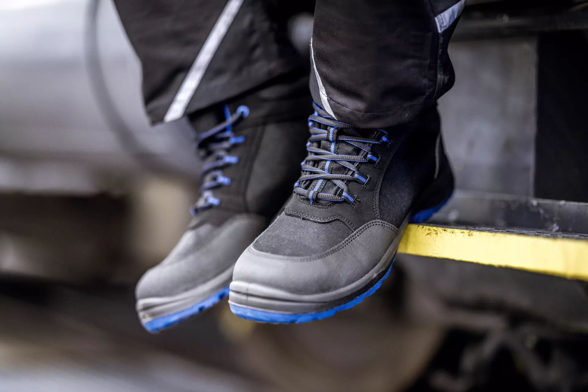 Nitras 7436-1022, SOLID STEP MID Safety Boots S3S, Black, image 3