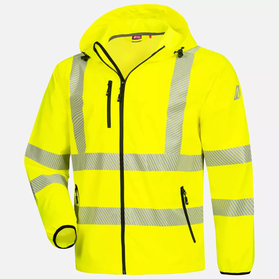 Nitras 7196-4000, MOTION TEX VIZ High-visibility Windbreaker jacket, neon yellow, image 1, gallery thumbnail