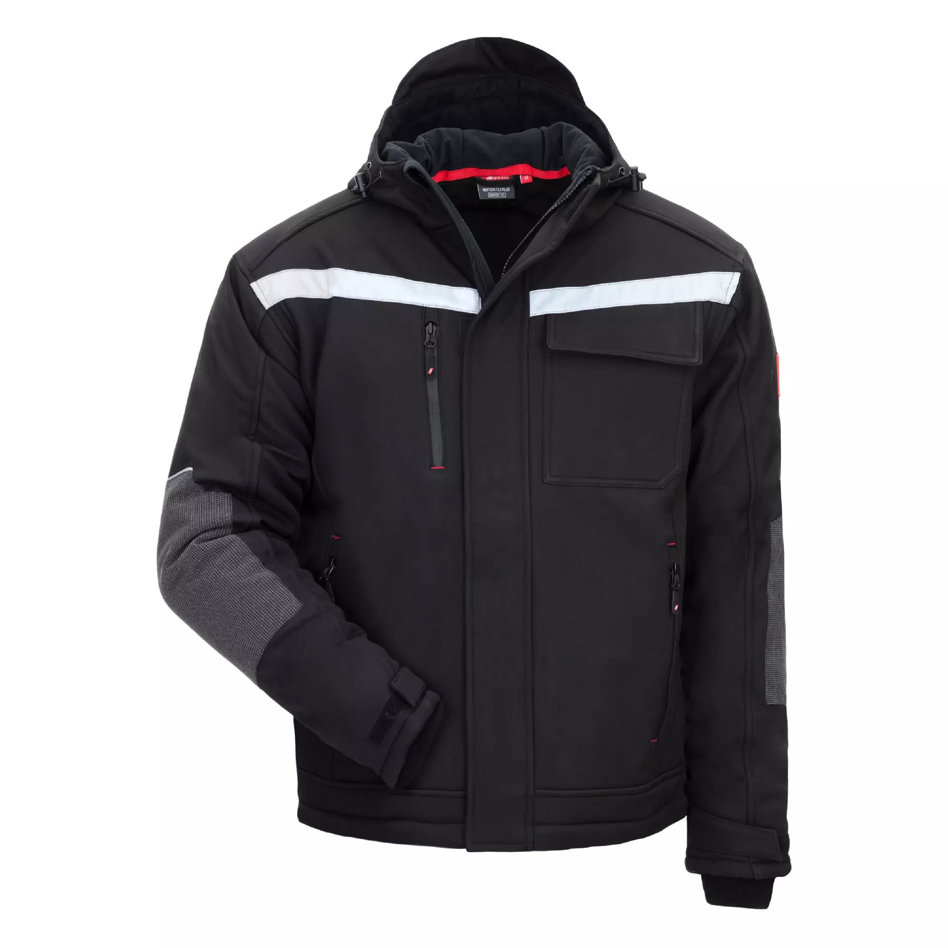 Nitras 7180W, MOTION TEX PLUS Winter Softshell Jacket, Black