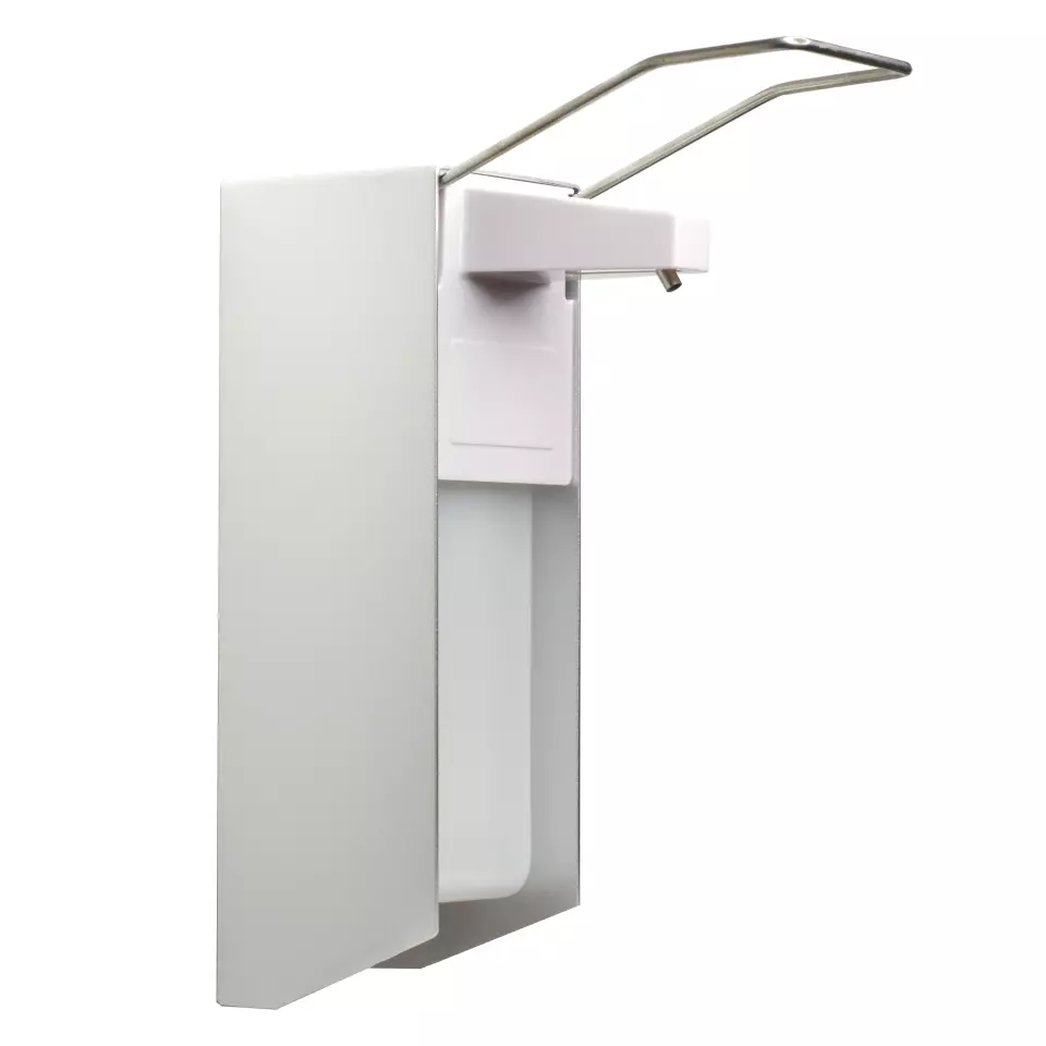 Nitras Medical 56001, Desinfection dispenser with arm lever, 21,5 x 24,5 x 8,2cm, 1,000 ml, image 1, gallery thumbnail