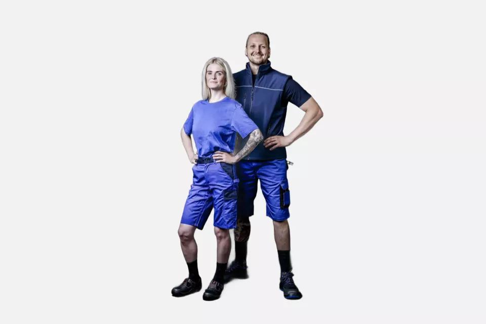 Nitras 7501, MOTION TEX LIGHT Work Trousers, Royal Blue, image 3, gallery thumbnail