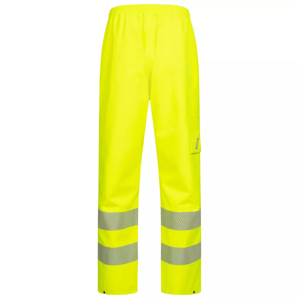Nitras 7585-4000, MOTION TEX VIZ PLUS High Visibility Rain Trousers, Neon Yellow, image 2, gallery thumbnail