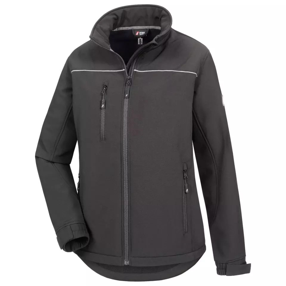 Nitras 7158-1000, MOTION TEX LIGHT Softshell Jacket, Black, image 1, gallery thumbnail
