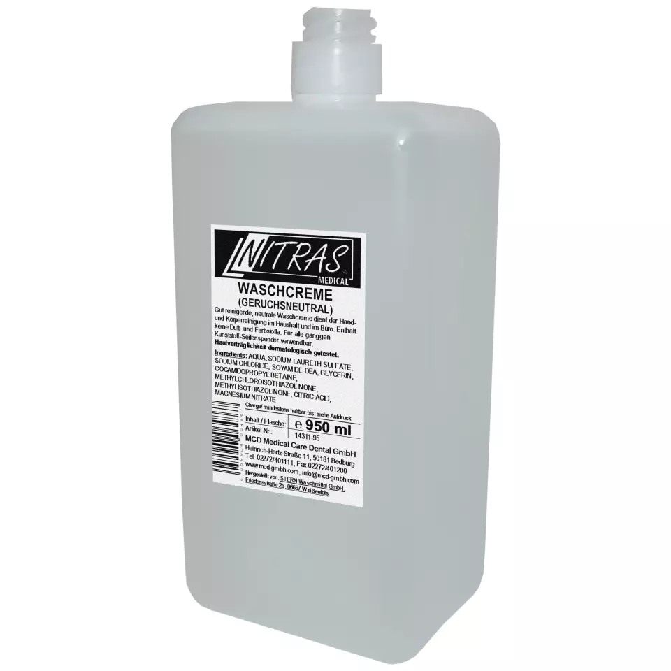 Nitras Medical 5950, Washing cream, odorless, 1000 ml, image 1, gallery thumbnail
