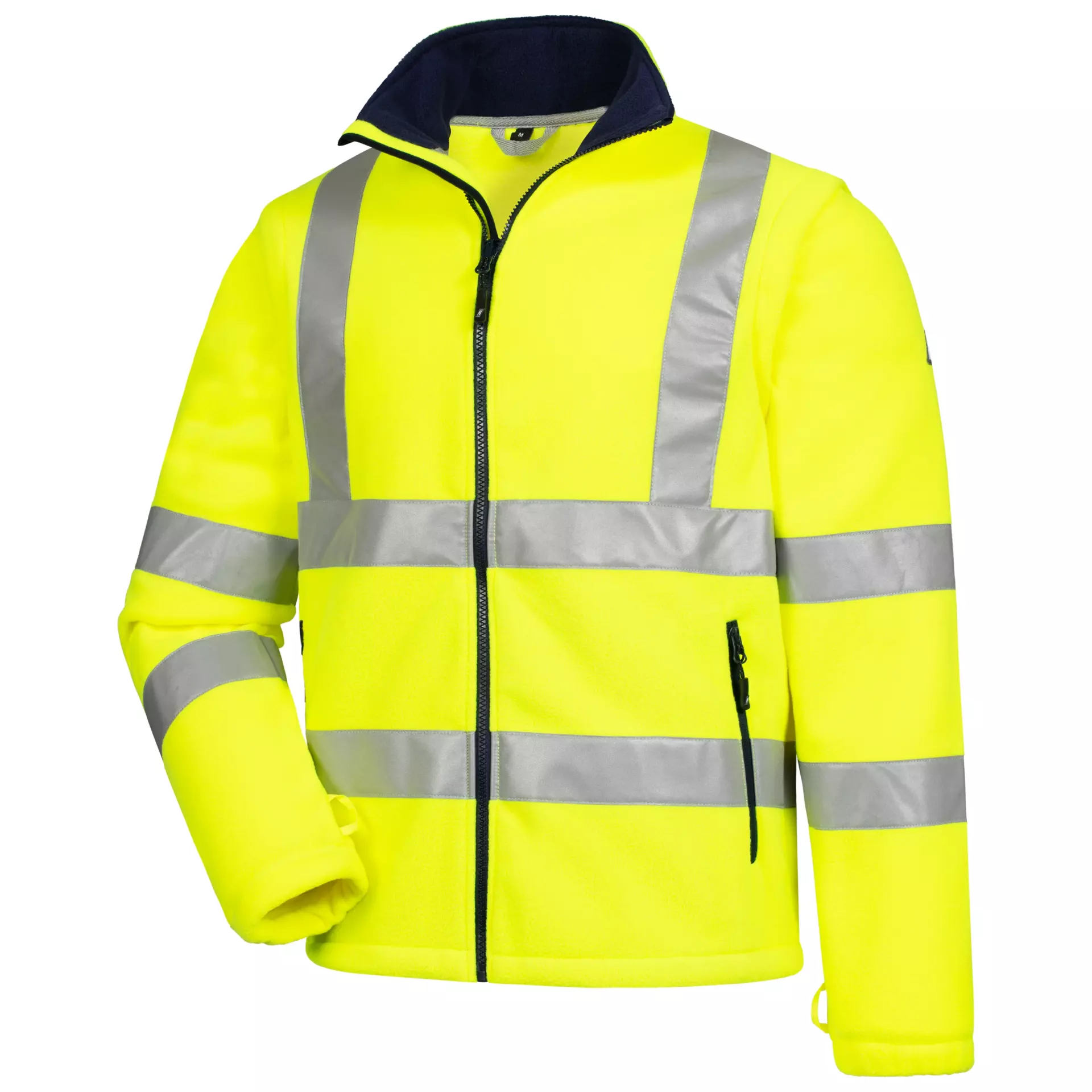 Nitras 7061-4000, MOTION TEX VIZ High-Visibility Fleece Jacket, Neon Yellow, image 1