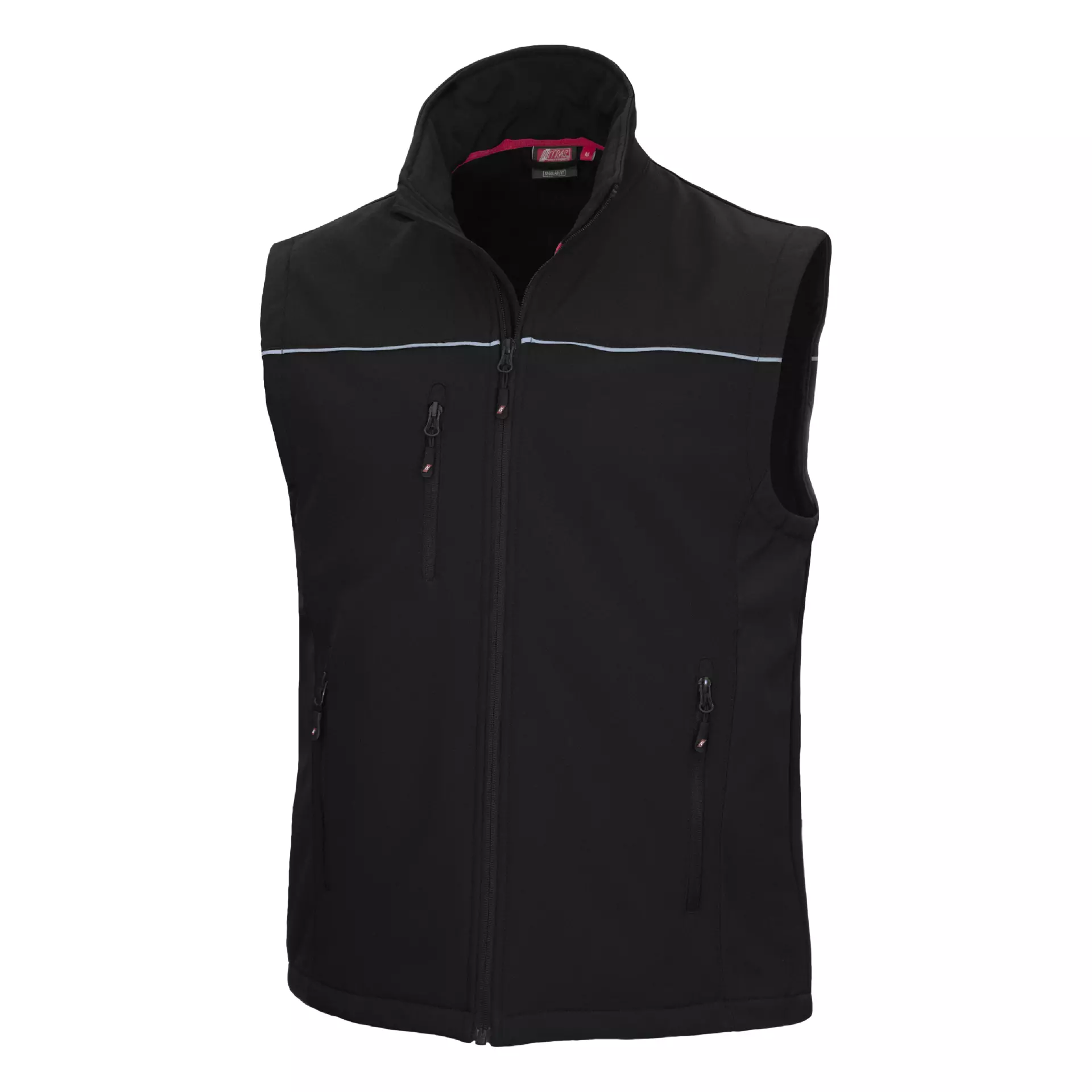 NITRAS 7160, MOTION TEX LIGHT Softshell Waistcoat, Black, image 1