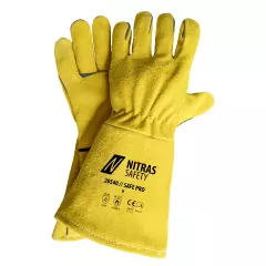  20540-4500, NITRAS SAFE PRO Welding Gloves, Ochre