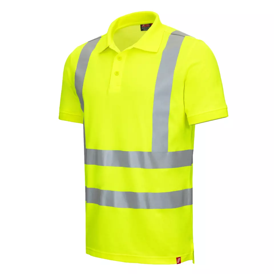 Nitras 7013-4000, MOTION TEX VIZ Reflective Polo Shirt, Neon Yellow