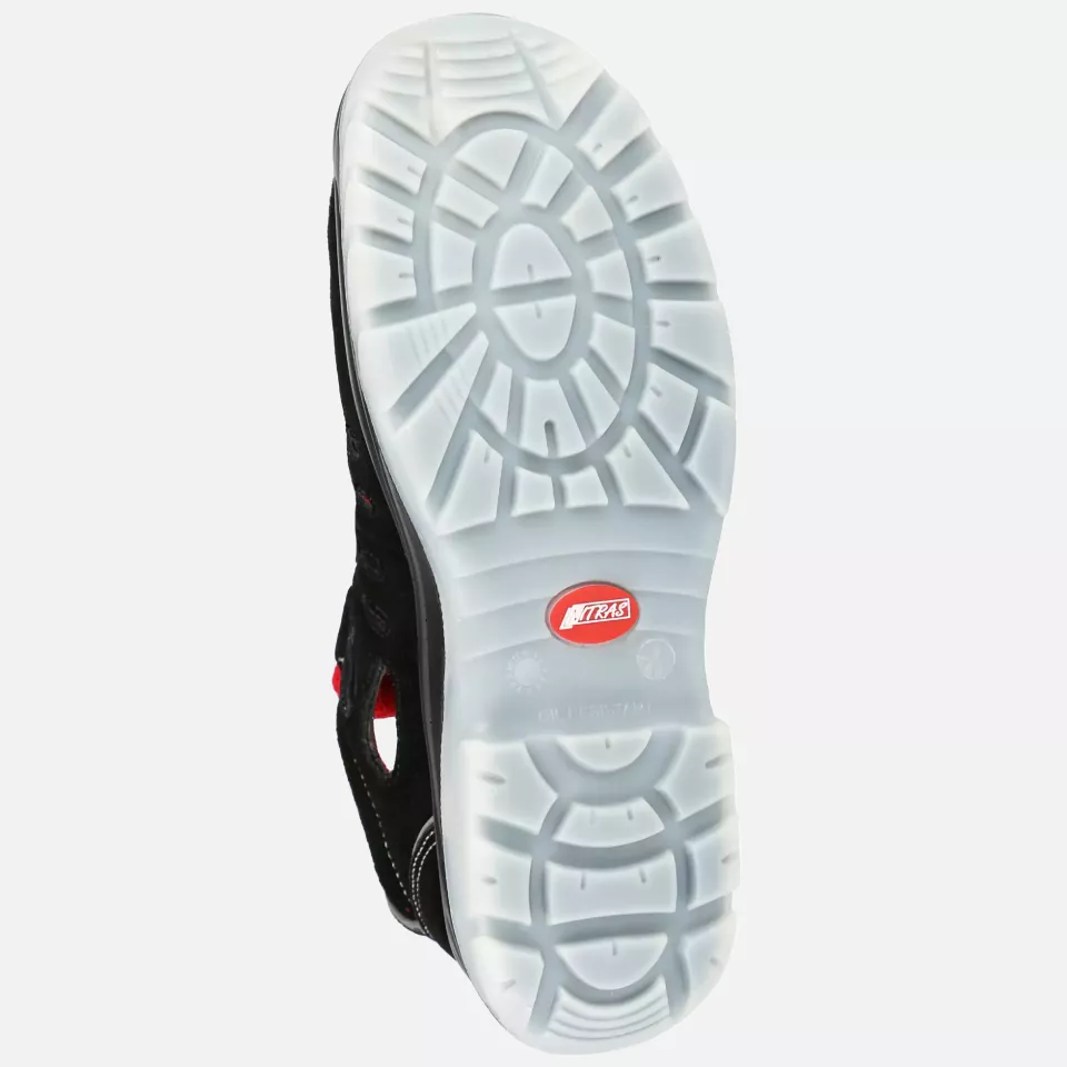 Nitras 7312, EASY STEP SA S1P Safety Sandals, Black, image 4, gallery thumbnail