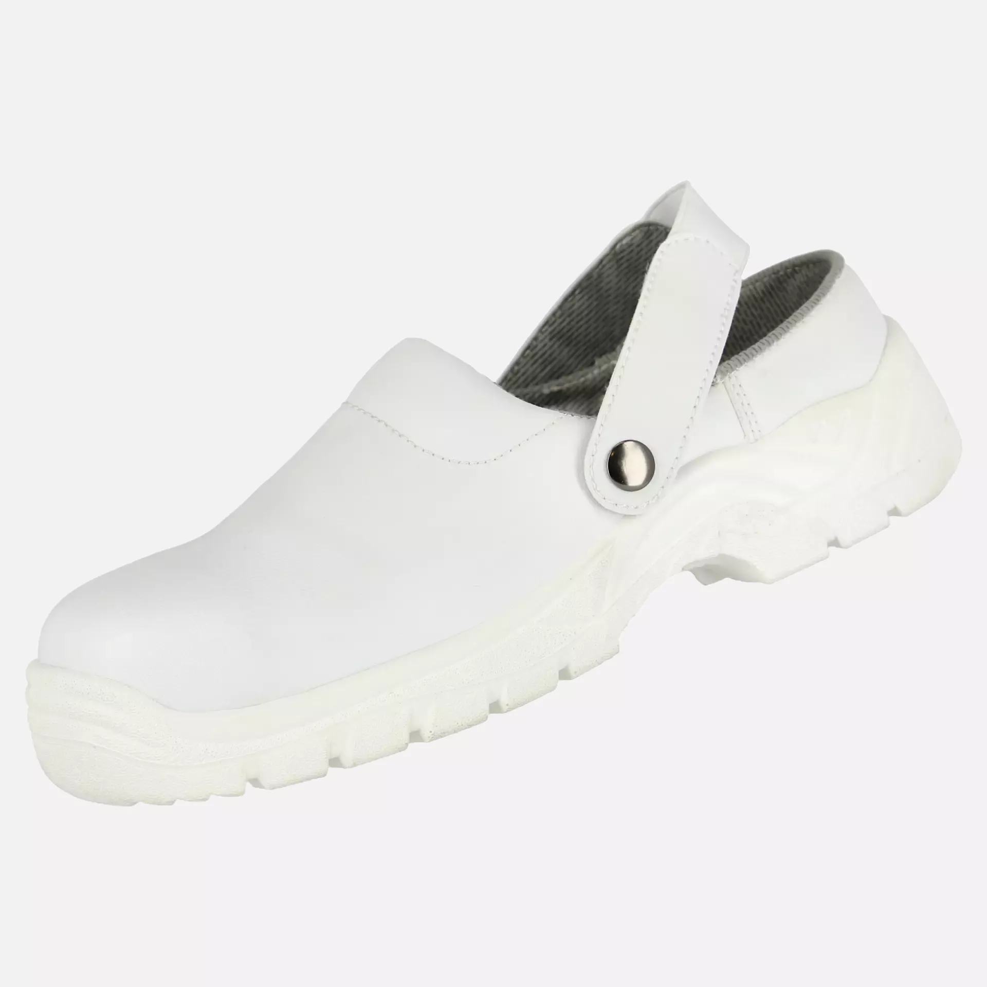 Nitras 7252, CLEAN STEP CL SB Safety Clogs, White, image 2