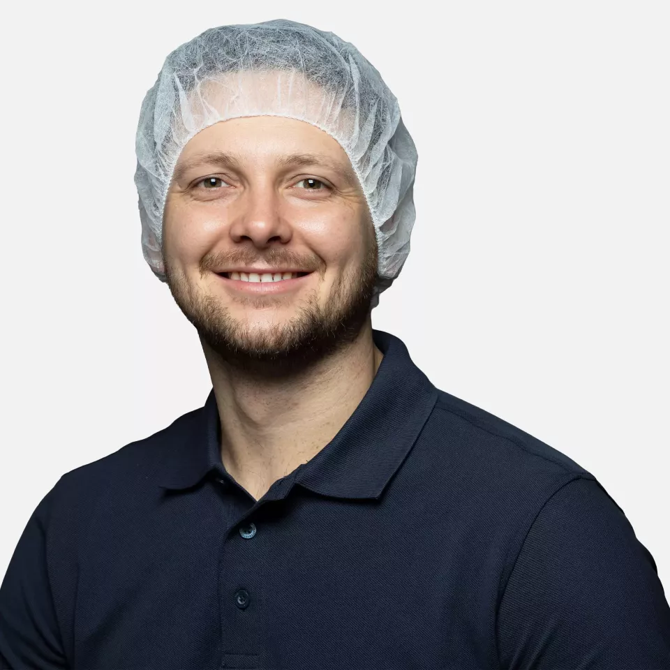 Nitras Medical 4000, Bouffant caps, white, image 1, gallery thumbnail