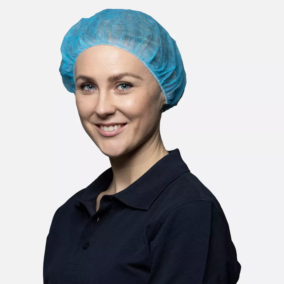 Nitras Medical 4002, Bouffant caps, light blue, image 1, gallery thumbnail