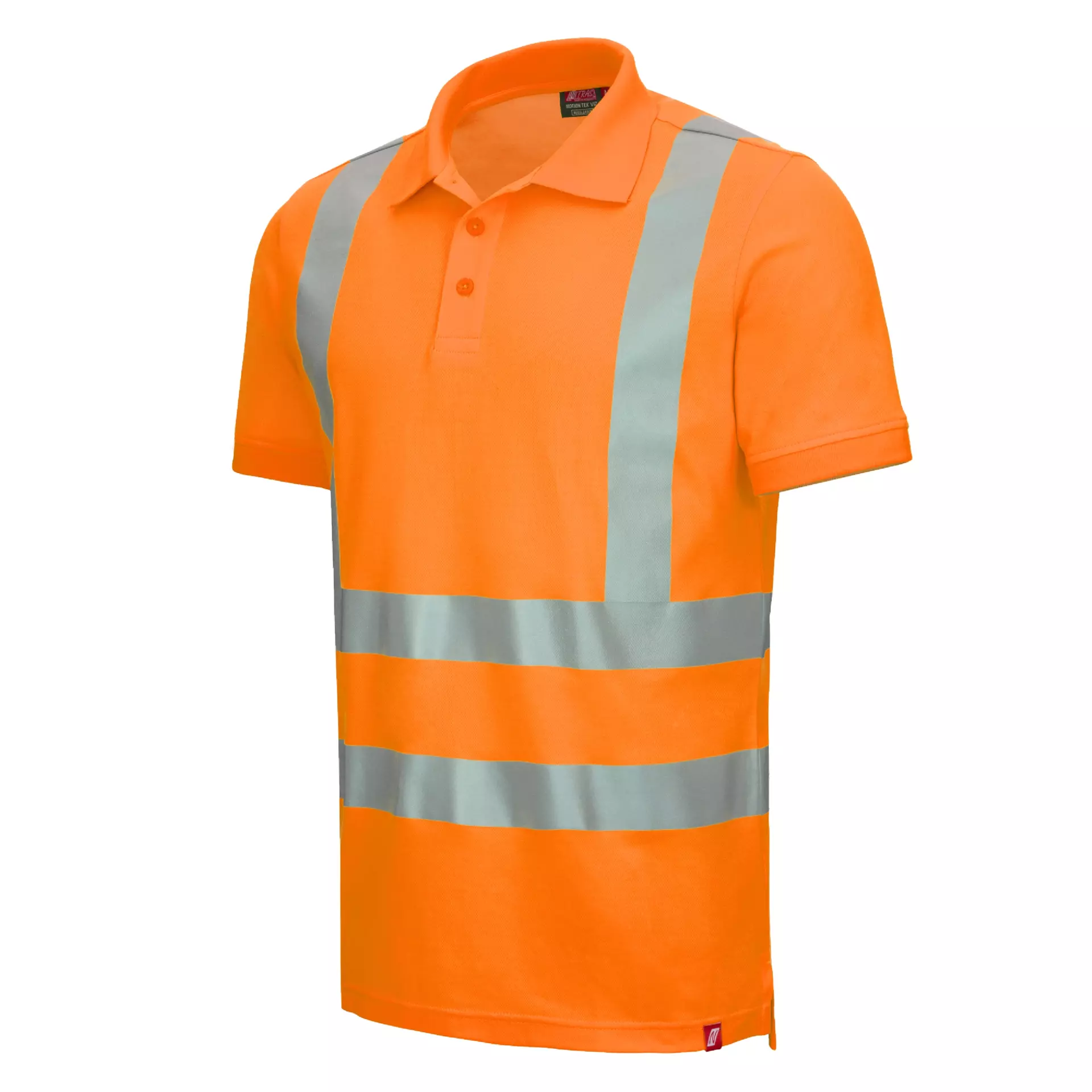 Nitras 7013-4100, MOTION TEX VIZ Reflective Polo Shirt, Neon Orange
