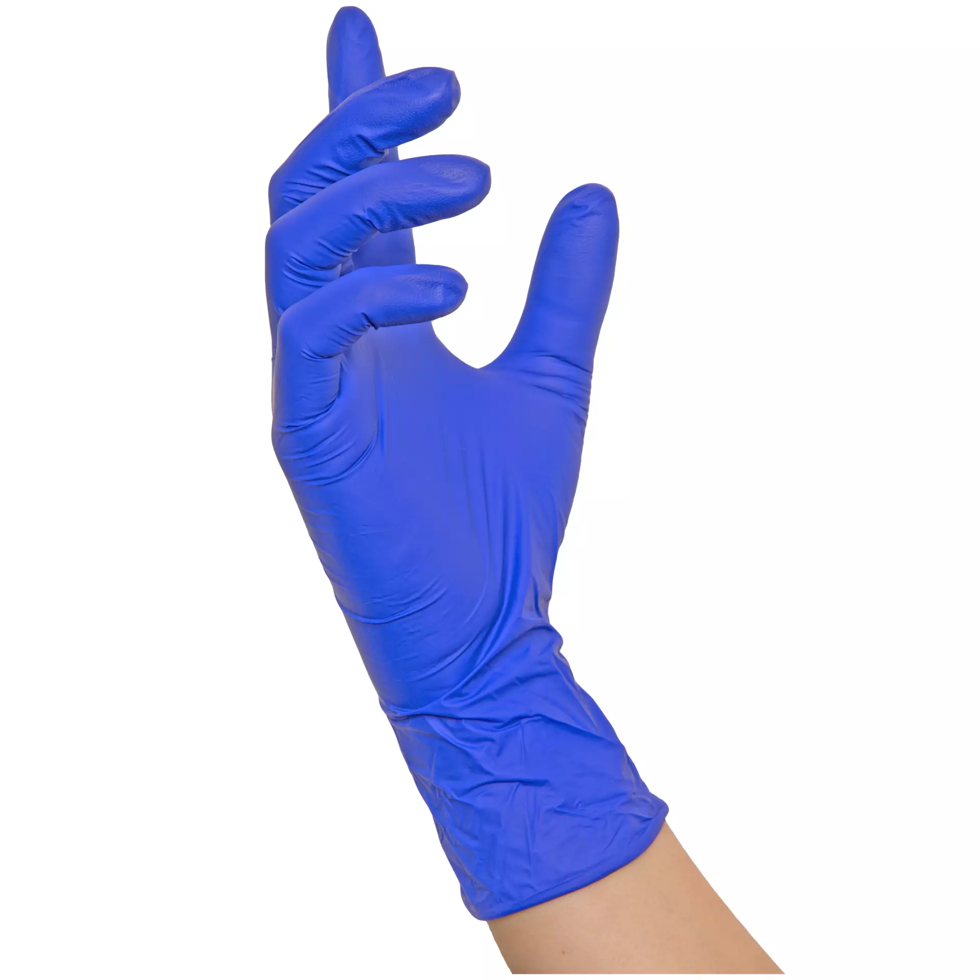 Nitras Medical 8324, INDIGO WAVE nitrile disposable gloves, dark blue, image 2