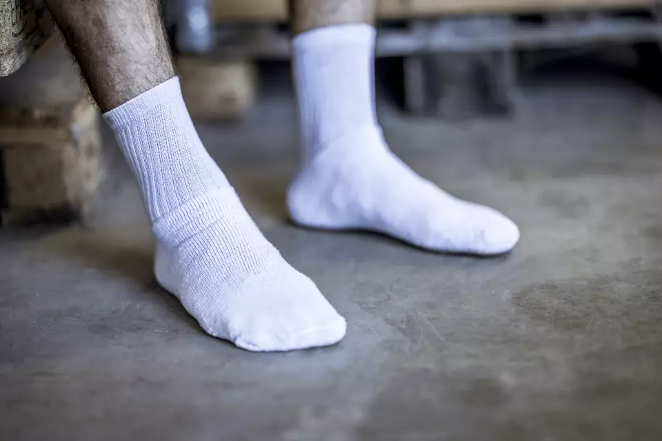 NITRAS 720-1100, Basic Socks Cotton / Polyester /elastane, White, image 3, gallery thumbnail