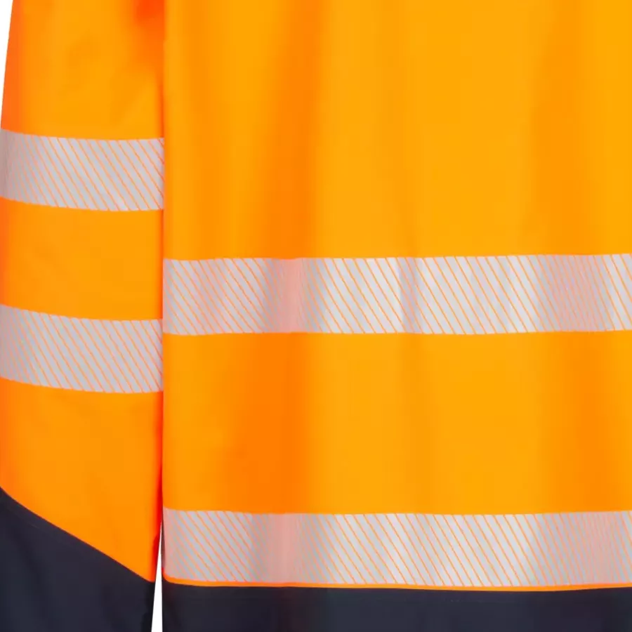 **Segmented Reflective Strips** boost visibility while staying flexible so you can move freely.