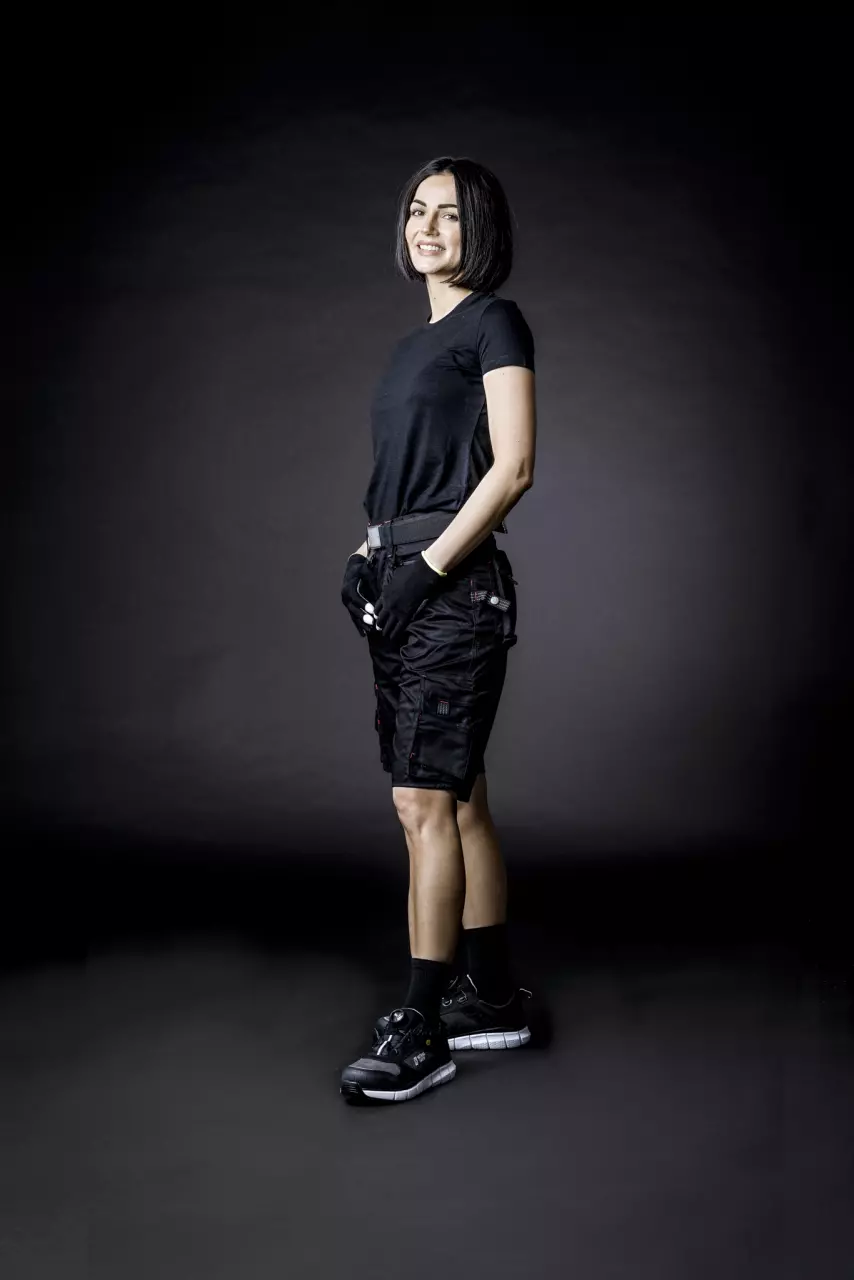 Nitras 7700, MOTION TEX PRO FX Work Trousers, Black, image 3, gallery thumbnail