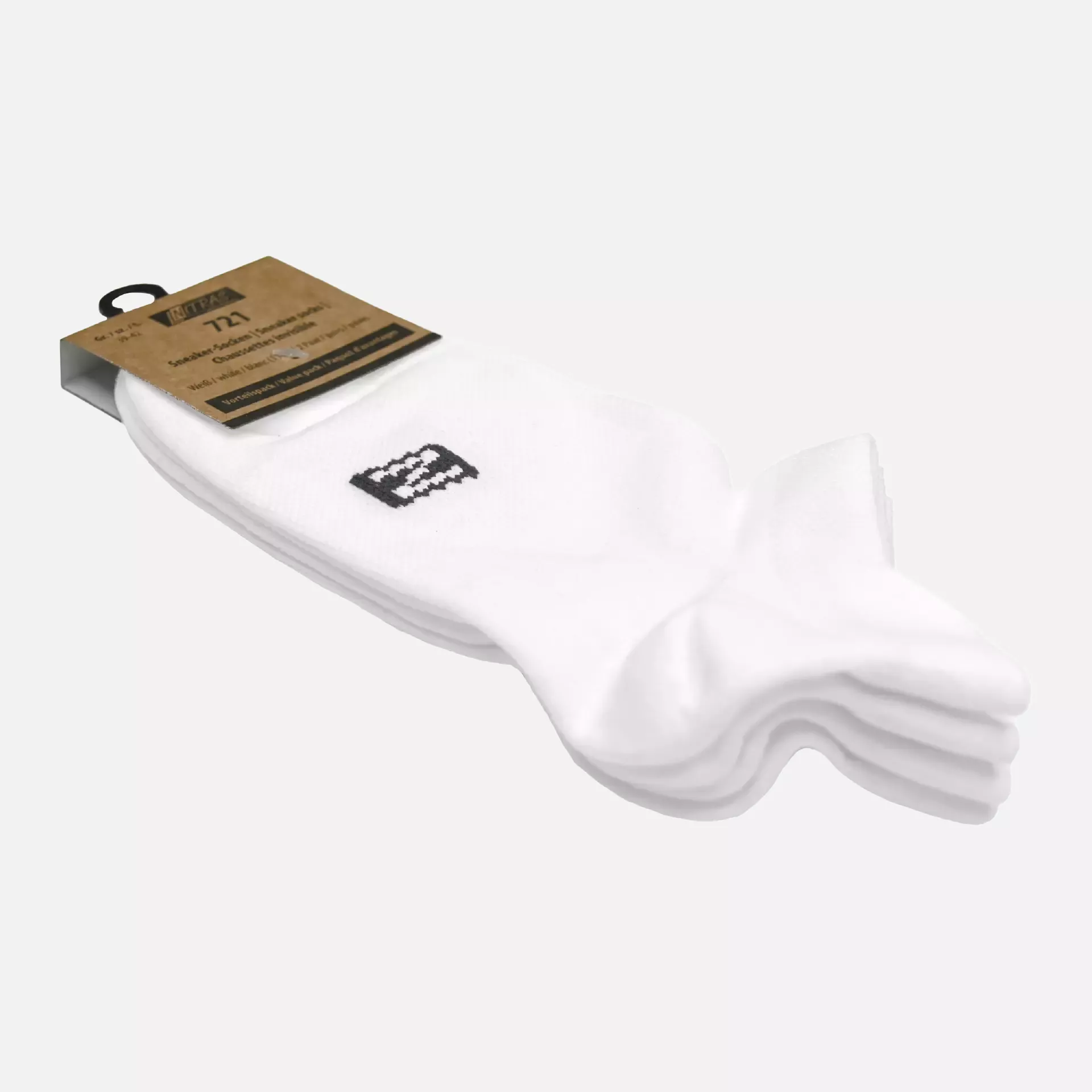 Nitras 721-1100, Sneaker Socks Polyamide/ Elastane, White, image 2