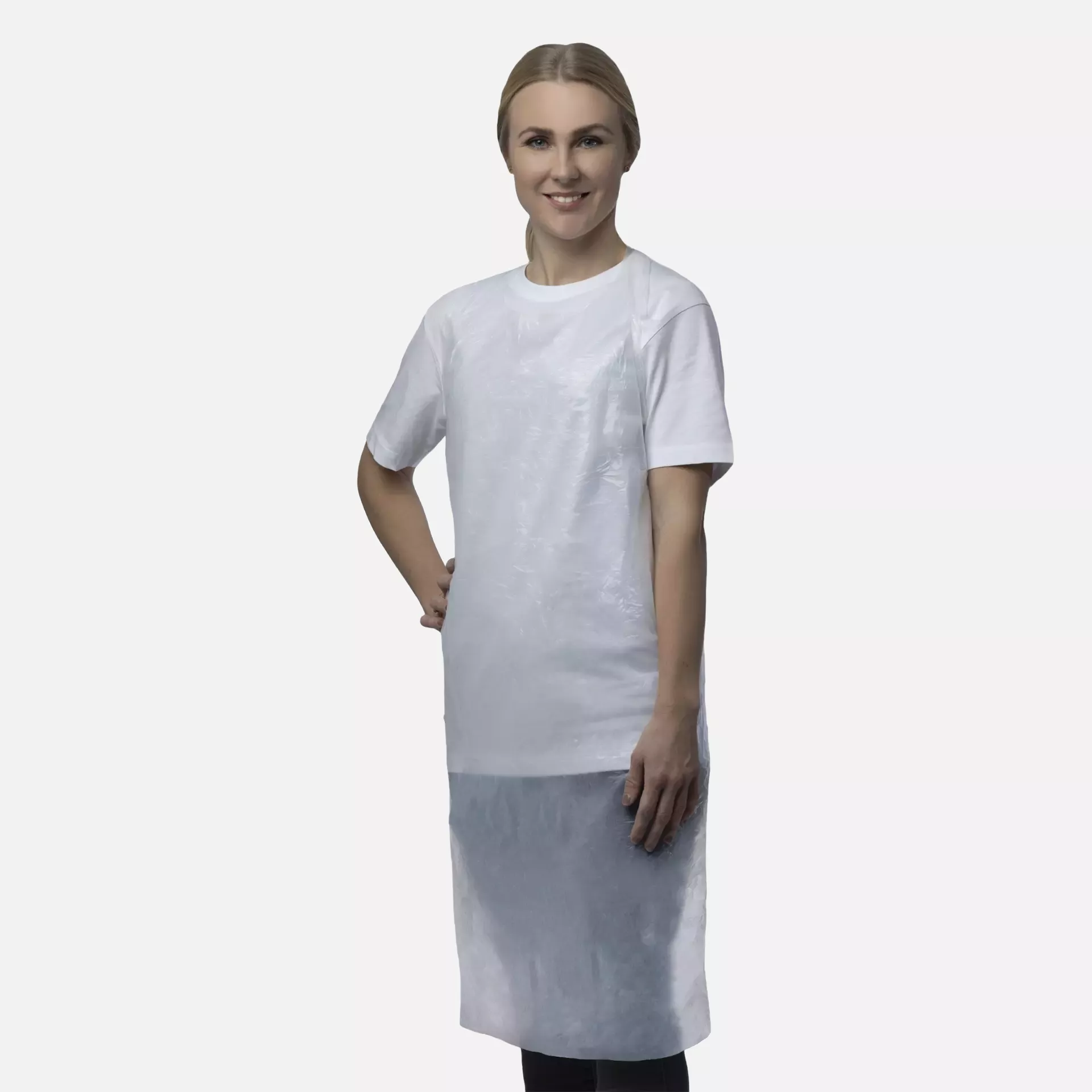 Nitras Medical 4245, PE aprons, white, image 1