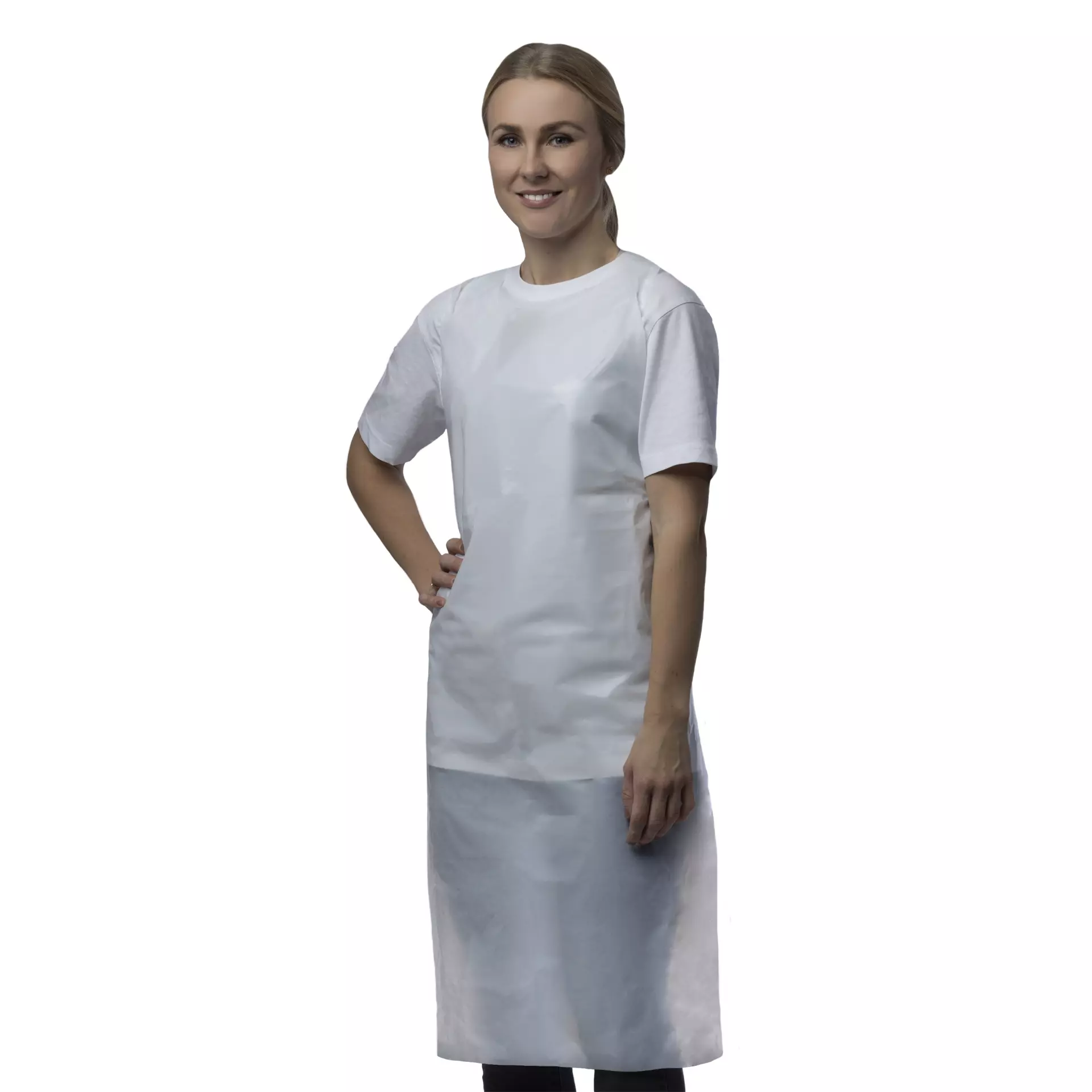 Nitras Medical 4270, PE aprons, white, image 1
