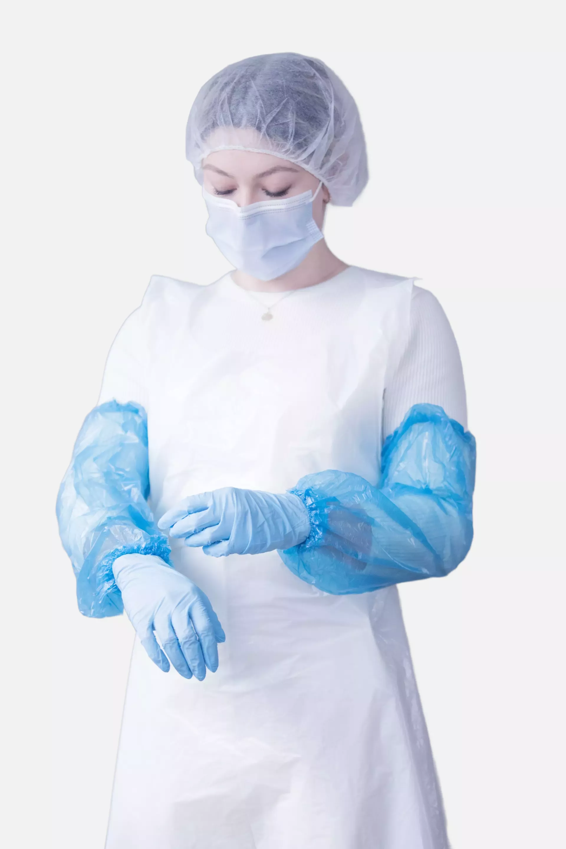 Nitras Medical 4240, PE aprons, white, image 2
