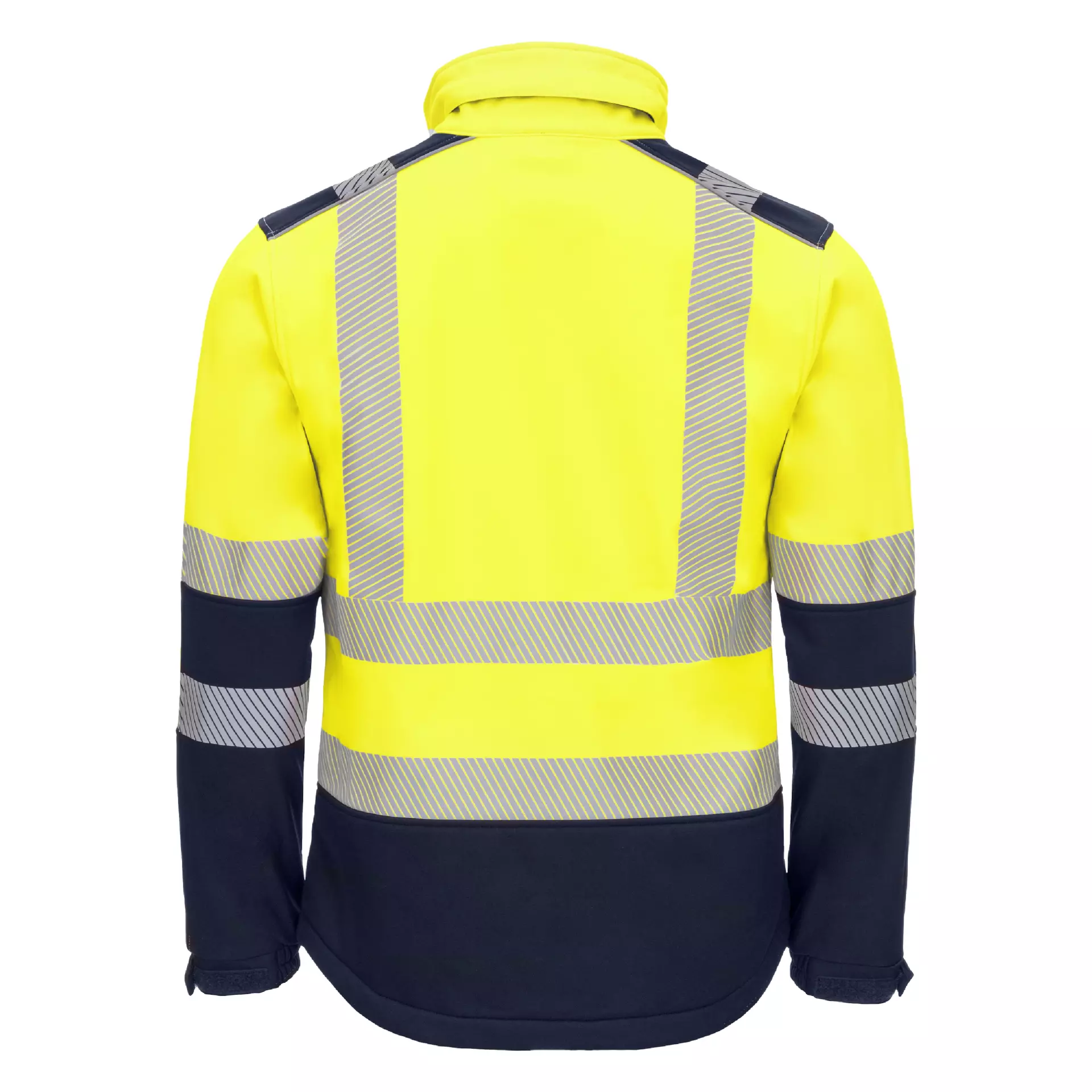 Nitras 7172-4021, MOTION TEX VIZ Reflective Softshell Jacket, Neon Yellow, image 2