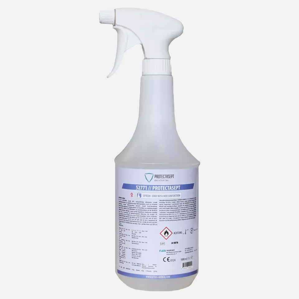 Nitras Medical 52771, PROTECTASEPT SF Sprüh- und Wischdesinfektion, Blume, 1.000 ml, image 1, gallery thumbnail