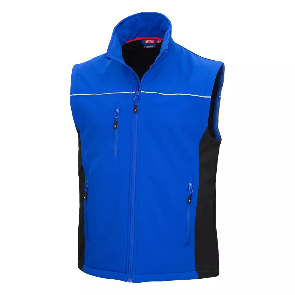 Nitras 7166, MOTION TEX LIGHT Softshell Waistcoat, Royal Blue, image 1, gallery thumbnail