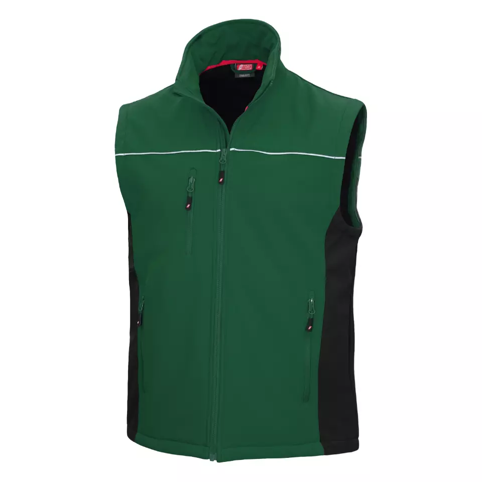 Nitras 7164, MOTION TEX LIGHT Softshell Waistcoat, Green, image 1, gallery thumbnail