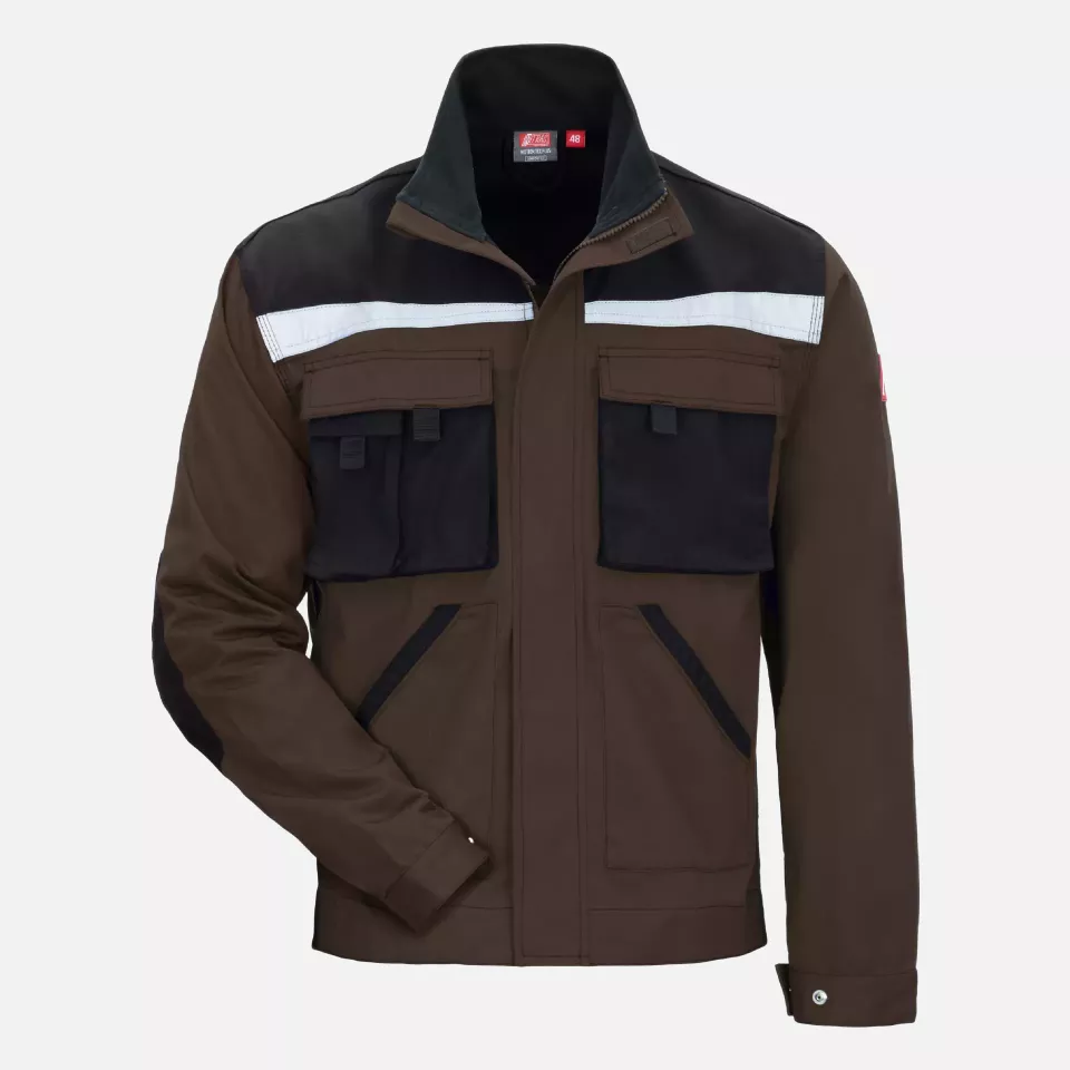 Nitras 7657, MOTION TEX PLUS Workjacket, Brown, image 1, gallery thumbnail