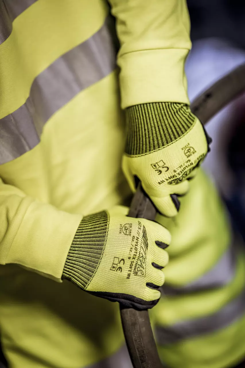 NITRAS 3525, NYLOTEX SOFT HV Nylon-Handschuhe, Neongelb, image 2, gallery thumbnail