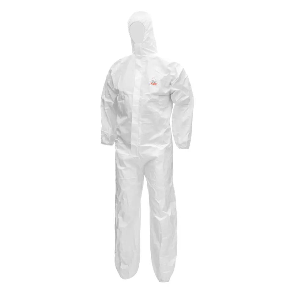 NITRAS 4600, PROTECT Protective Overall, White, image 1, gallery thumbnail