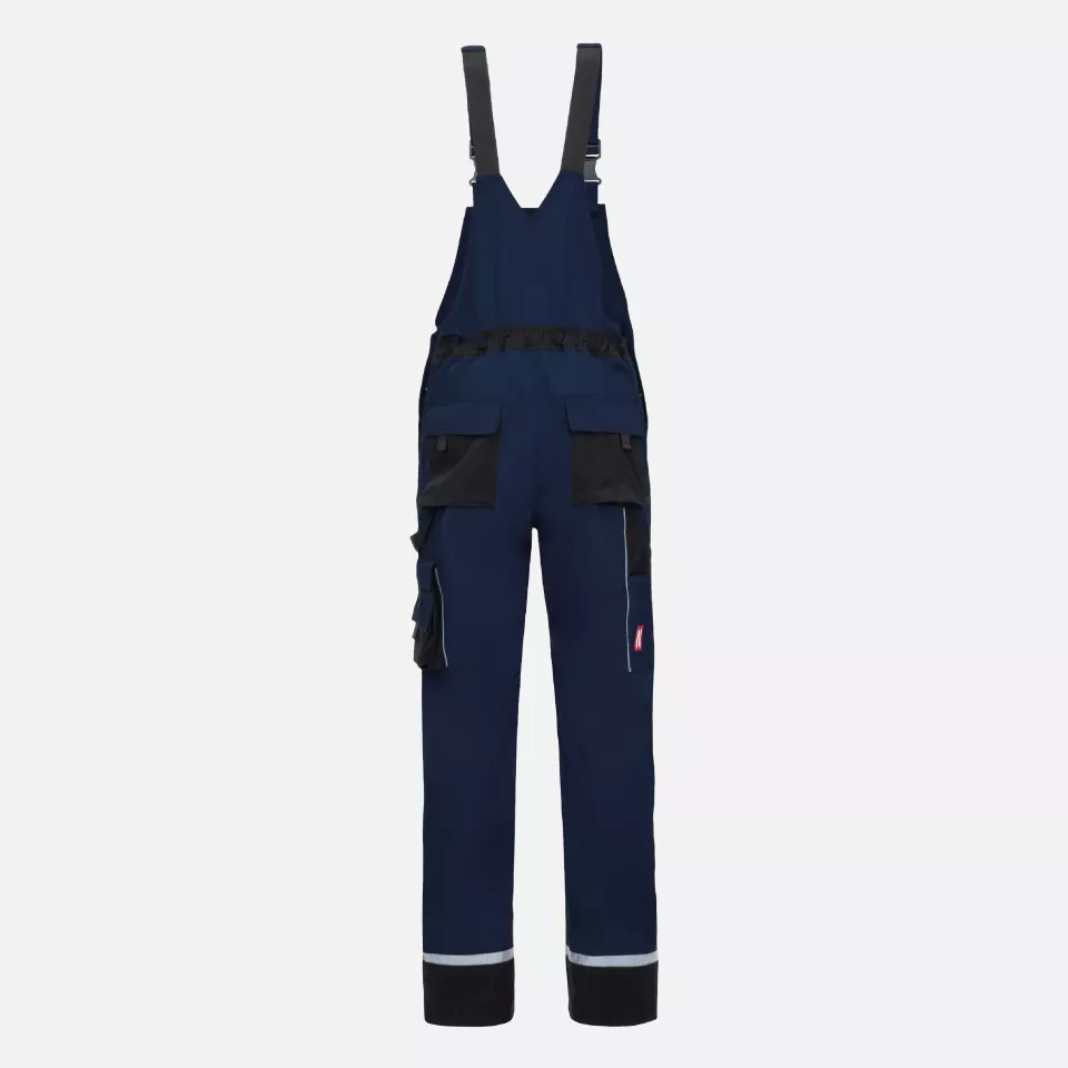 Nitras 7626, MOTION TEX PLUS Bib Pants, Navy Blue, image 2, gallery thumbnail
