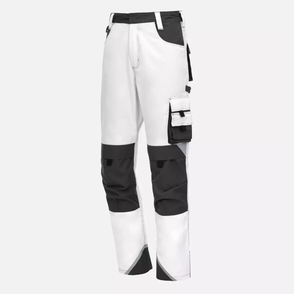 Nitras 7613, MOTION TEX PLUS Work Trousers, White, image 1, gallery thumbnail