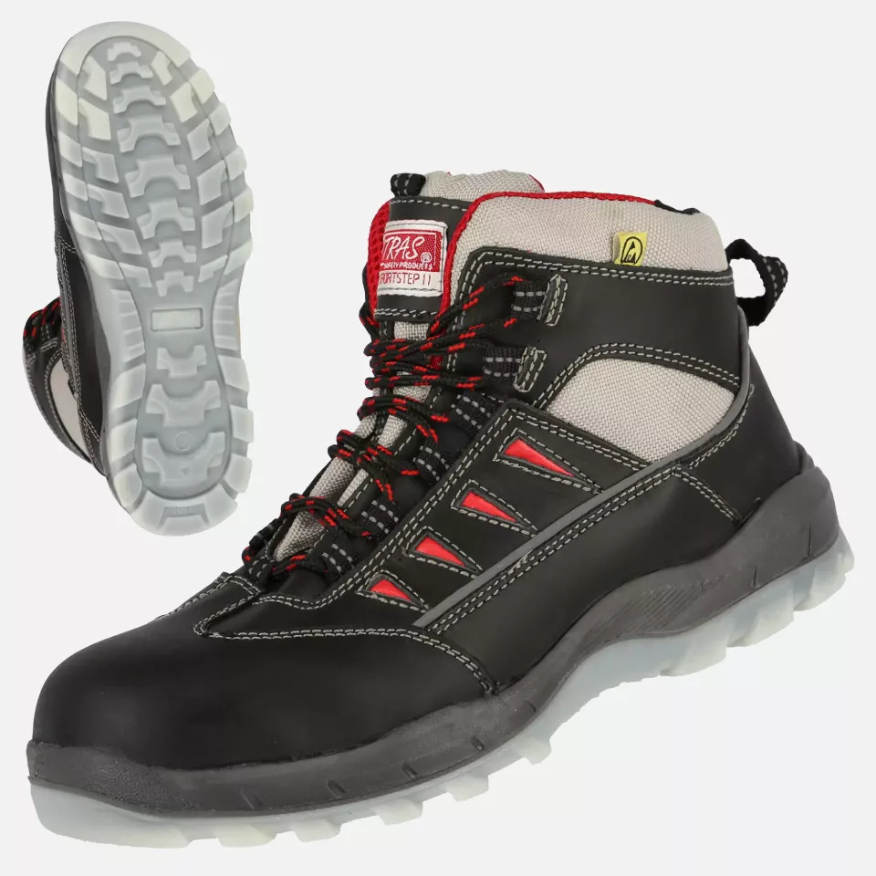 Nitras 7301, SPORT STEP MID S3 Safety Boots, Black, image 1, gallery thumbnail