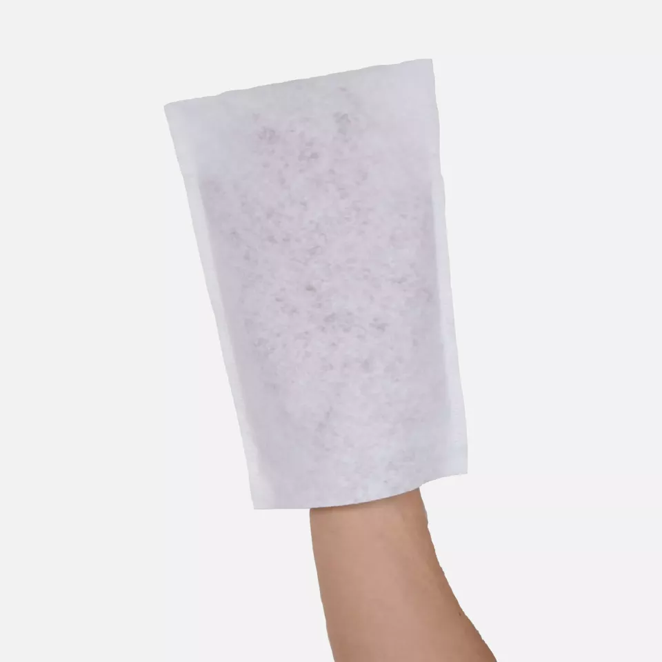 Nitras Medical 5700, Disposable washing gloves, non-woven fabric, white, image 1, gallery thumbnail