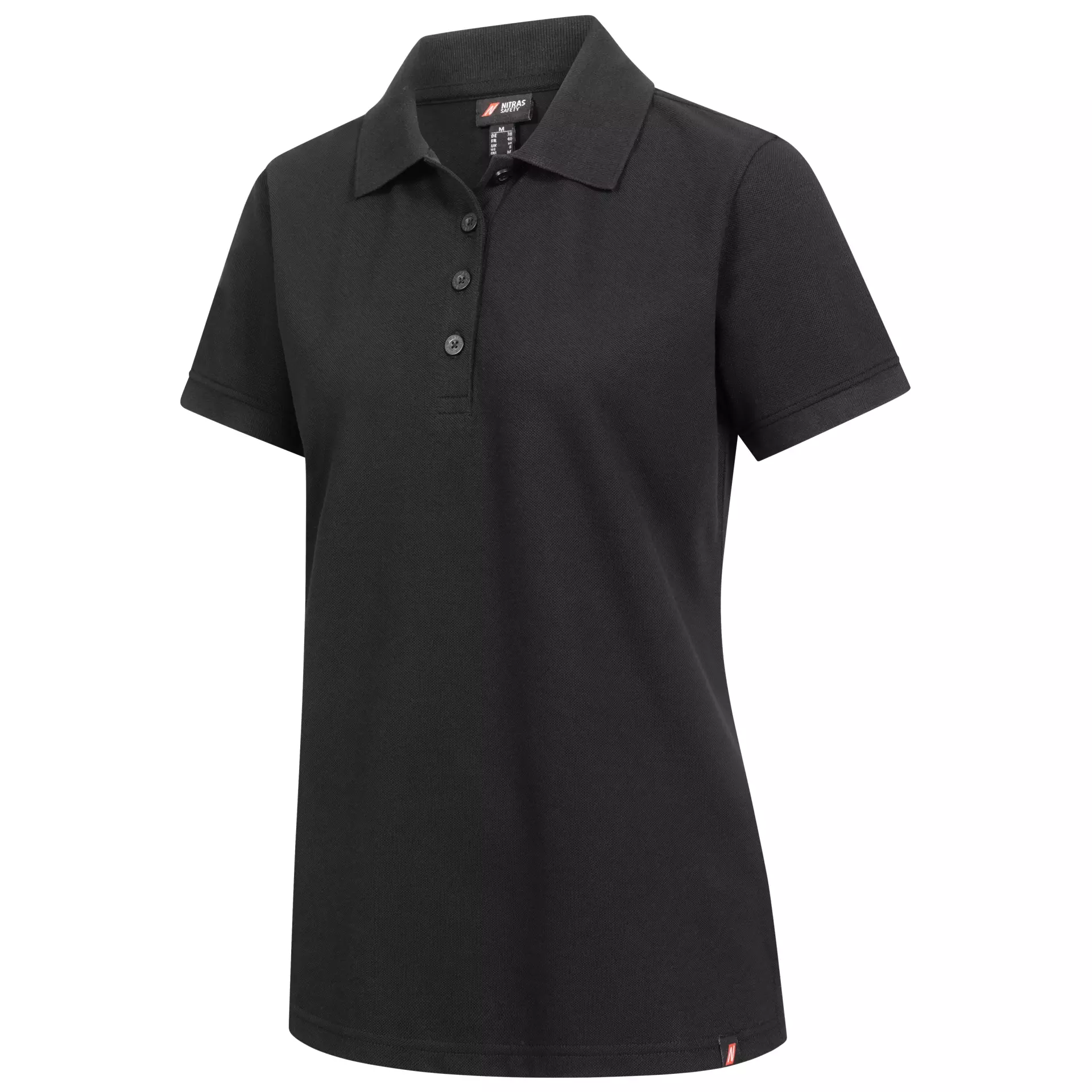 Nitras 7056-1000, MOTION TEX PLUS Polo Shirt, Black, image 1