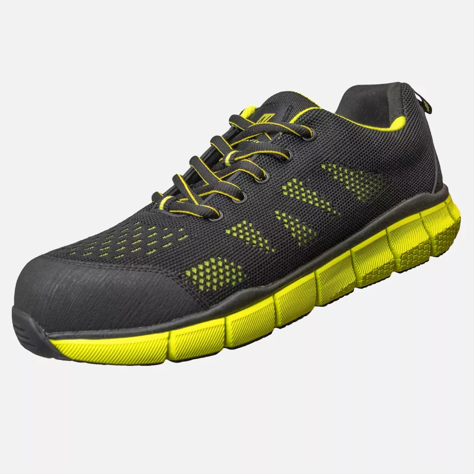 Nitras 7440-1042, SONIC STEP S1O Safety Shoes, Black/Lime, image 2, gallery thumbnail