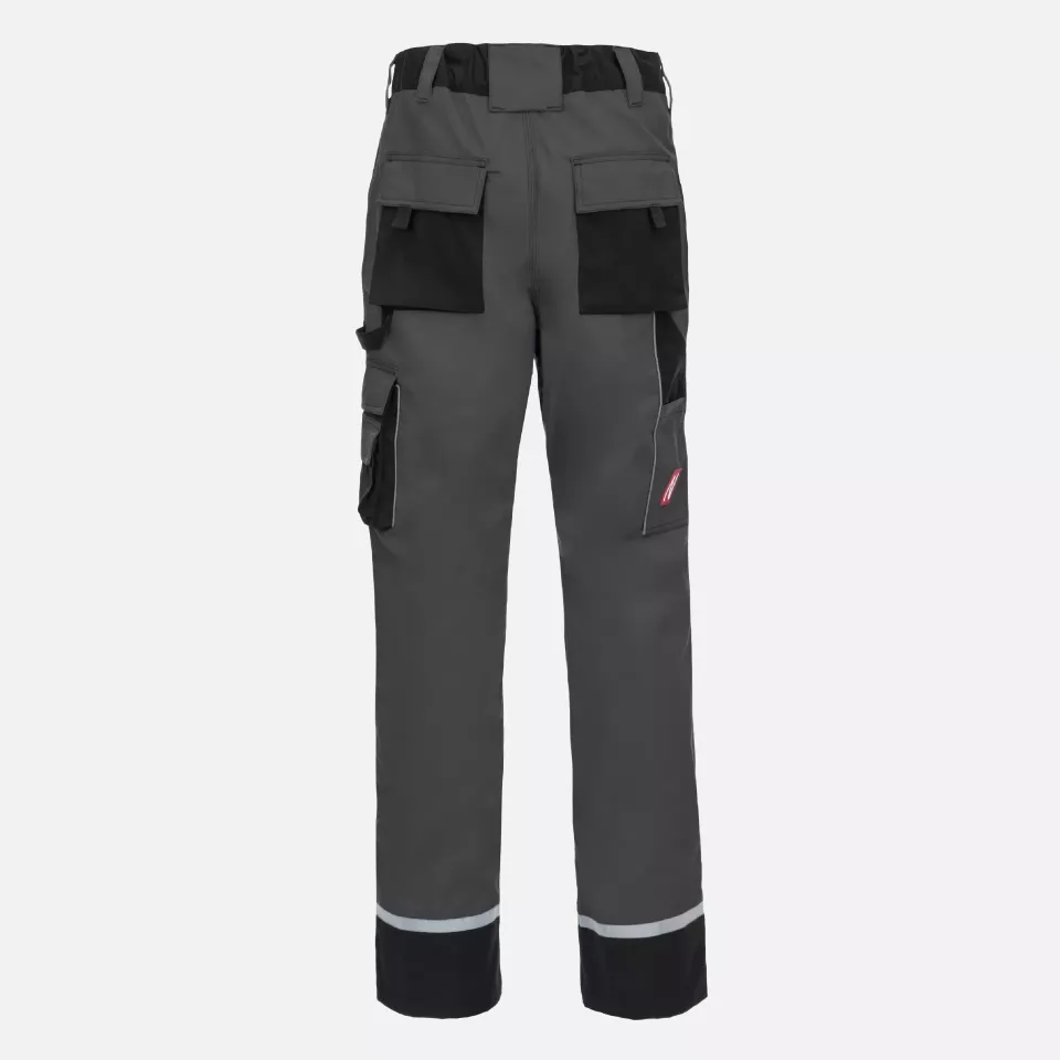 Nitras 7612, MOTION TEX PLUS Work Trousers, Grey, image 2, gallery thumbnail