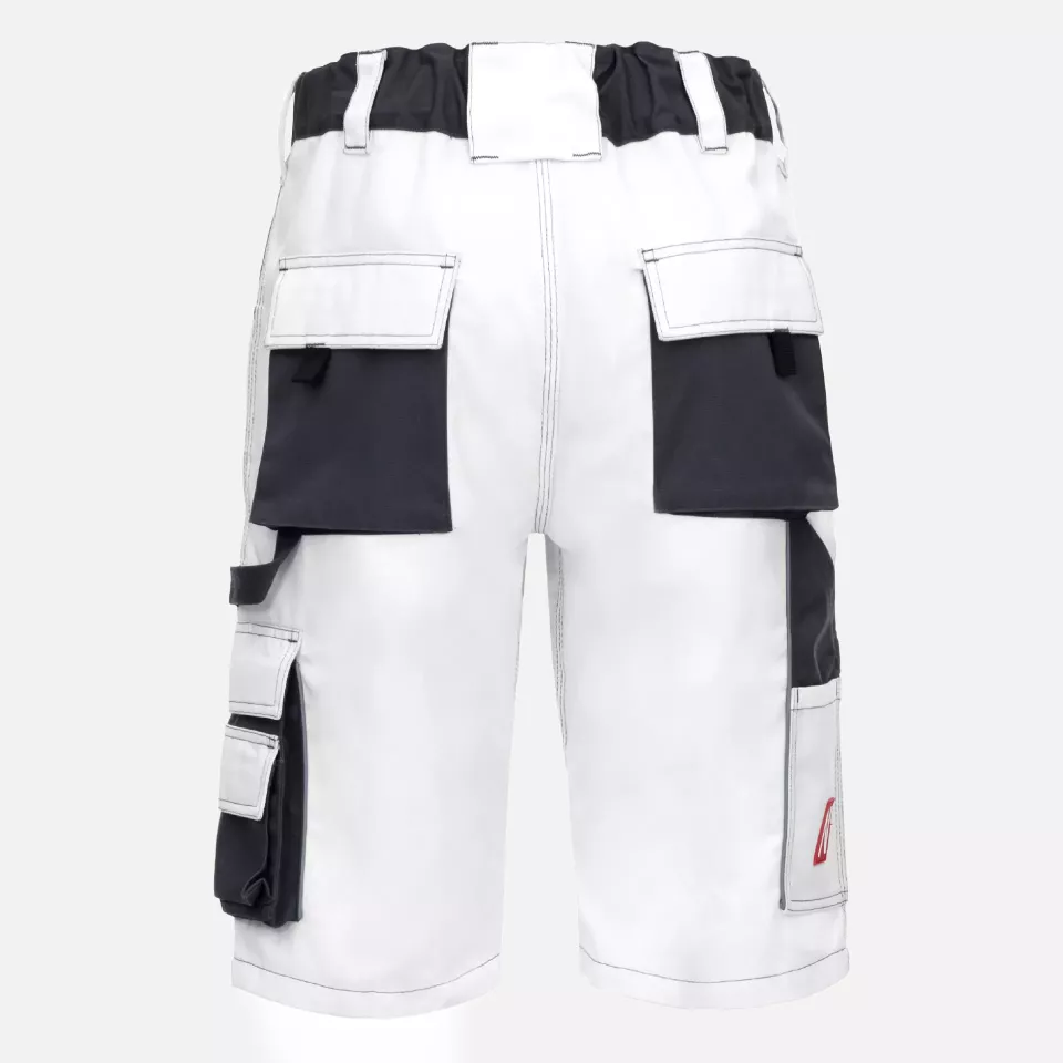 Nitras 7603, MOTION TEX PLUS Short Work Trousers, White, image 2, gallery thumbnail