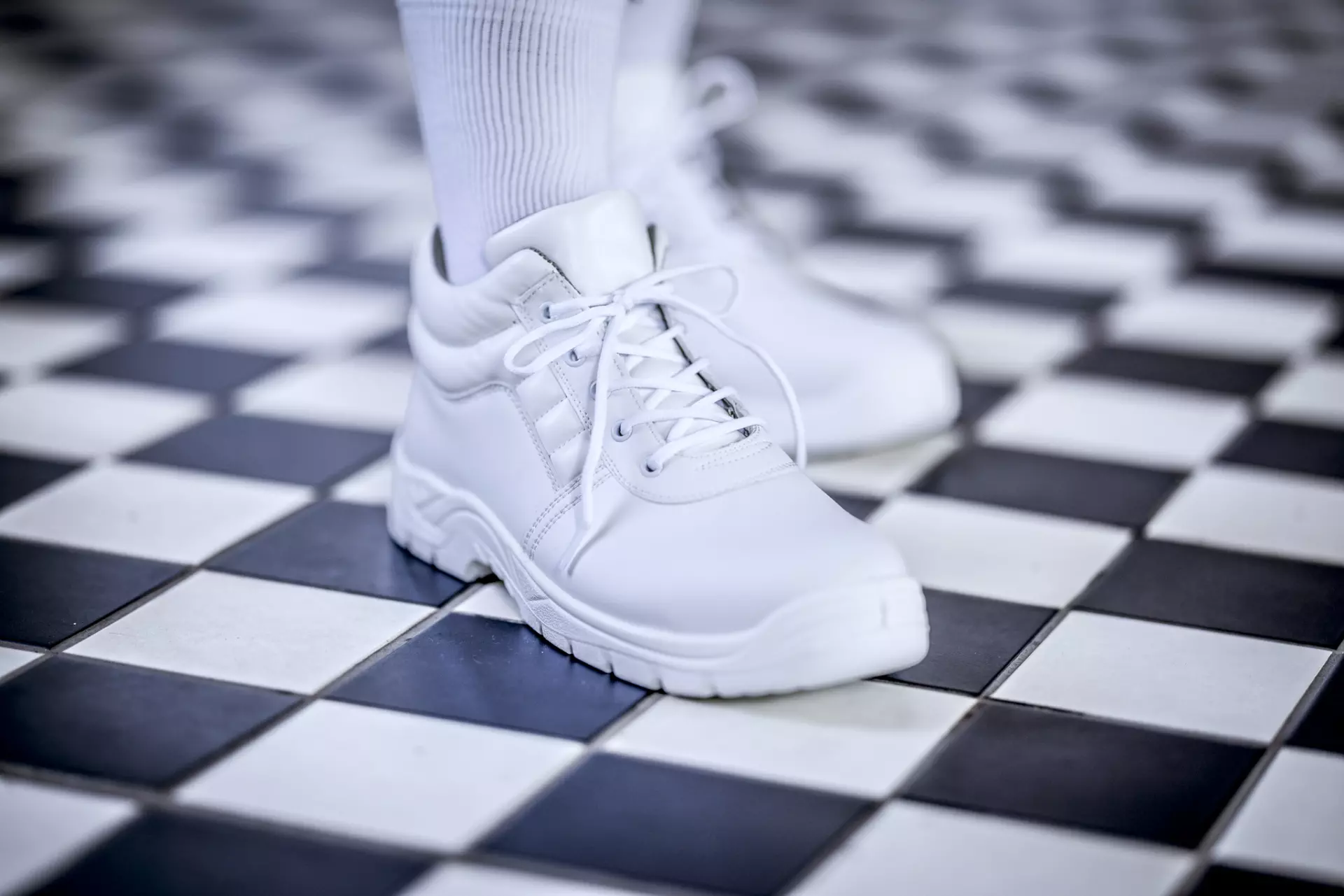 NITRAS 7256, CLEAN STEP MID S2 Safety Boots, White, image 3