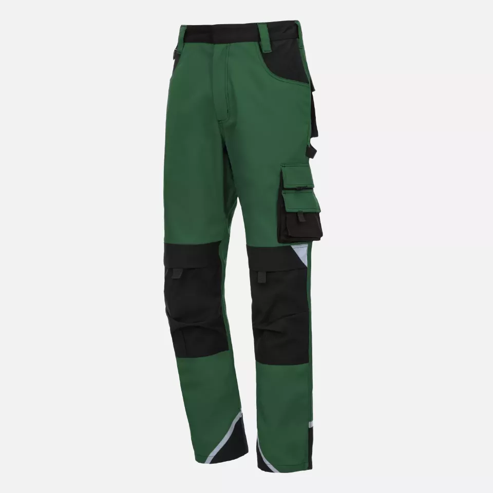 Nitras 7614, MOTION TEX PLUS Work Trousers, Green, image 1, gallery thumbnail