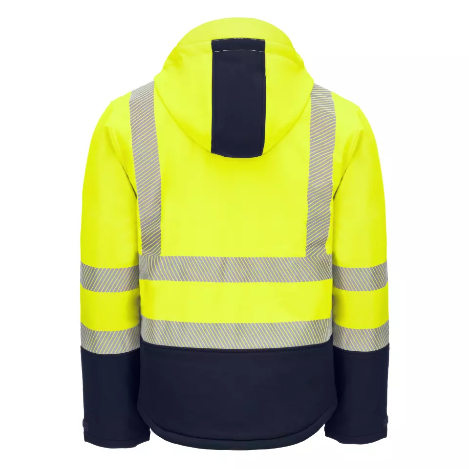 Nitras 7175-4021, MOTION TEX VIZ PLUS Reflektierende Winter-Softshelljacke, Neongelb, image 3, gallery thumbnail