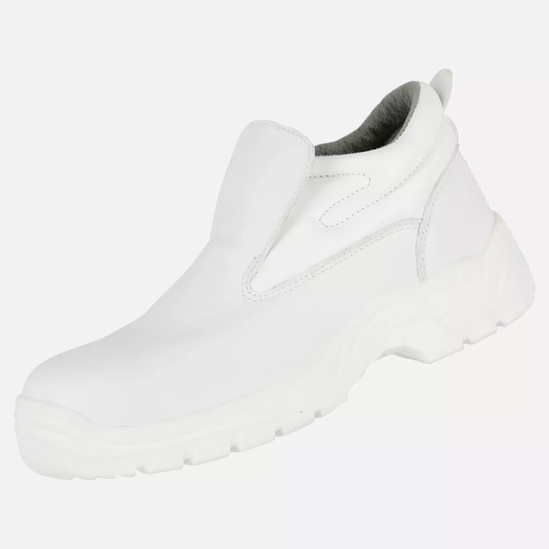 Nitras 7251, CLEAN STEP MID SL S2 Safety Slipper, White, image 2