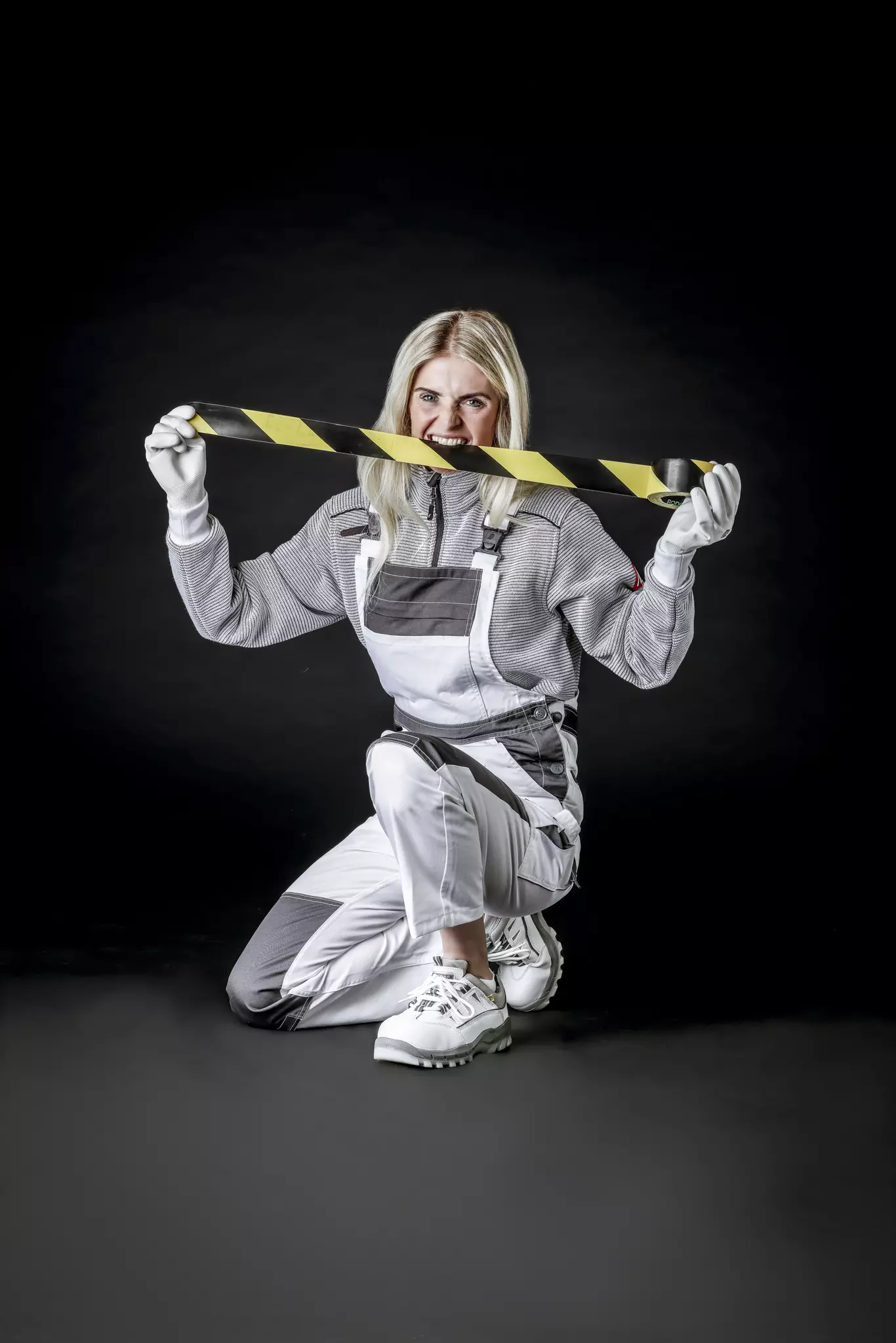 Nitras 7523, MOTION TEX LIGHT Bib Pants, White, image 3