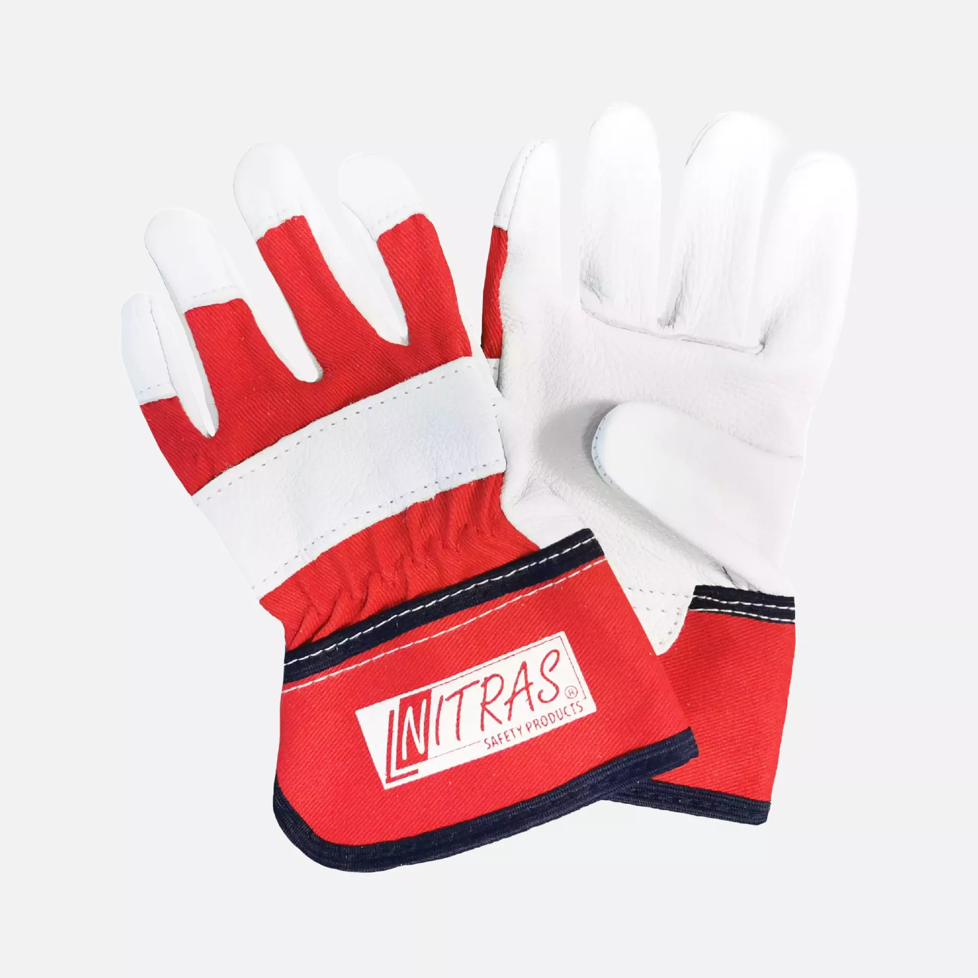 Nitras 1408NITRAS, Kids Leather Gloves, Red, image 1