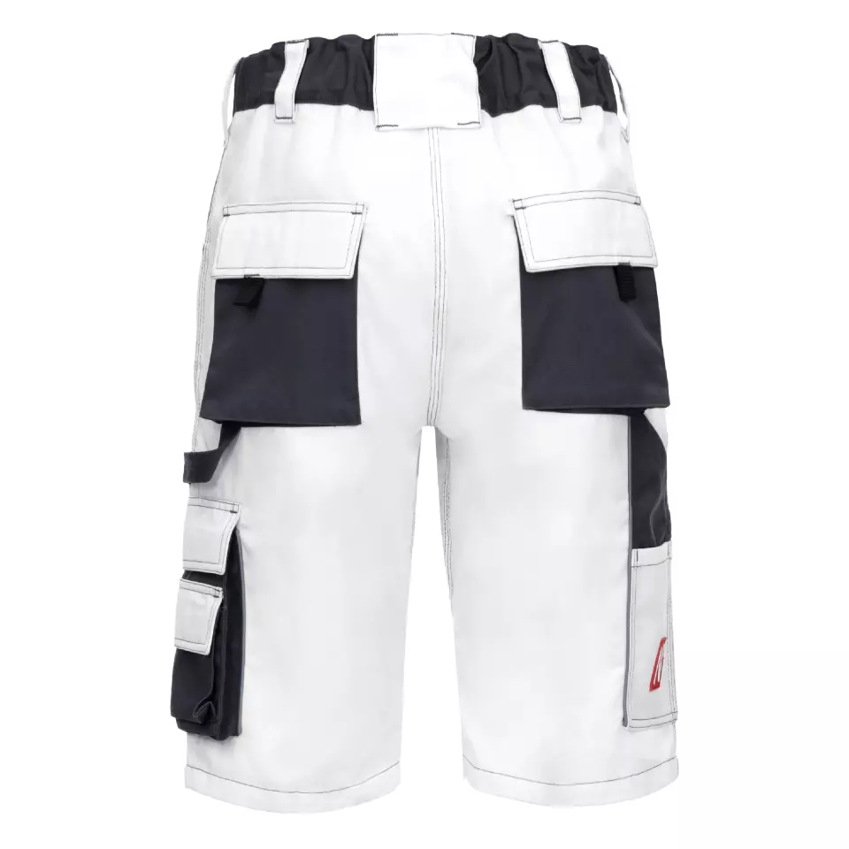 Nitras 7603, MOTION TEX PLUS Short Work Trousers, White, image 2, gallery thumbnail