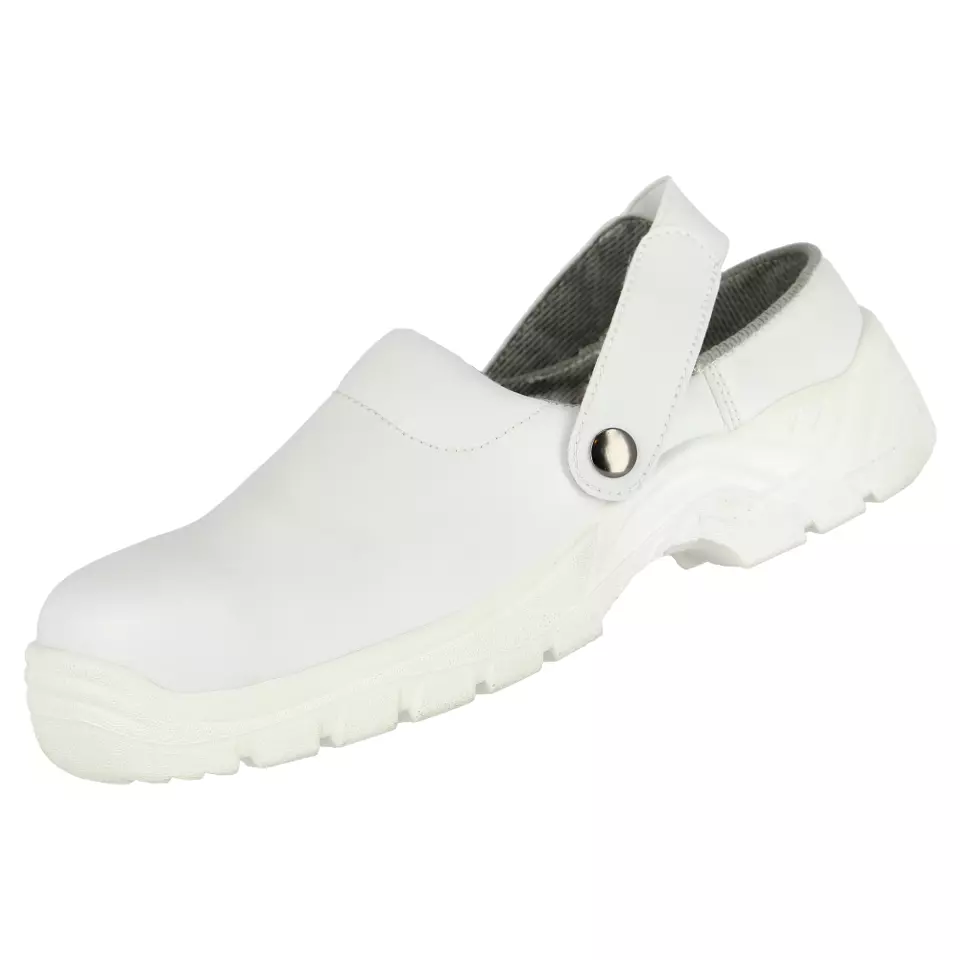 NITRAS 7252, CLEAN STEP CL SB Safety Clogs, White, image 2, gallery thumbnail